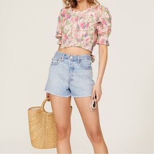 LoveShackFancy Karsten crop top